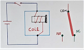 Sinlge NO NC contact का relay circuit