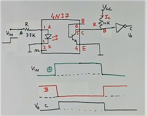 optocoupler circuit example
