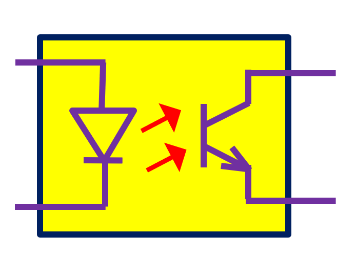 Optocoupler symbol