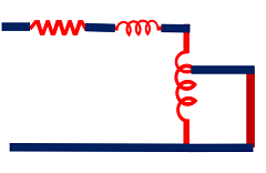 Autotransformer with fault at the output
