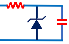 Power supply noise filter and protection using Zener diode