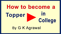 Video on how to become a topper in college.