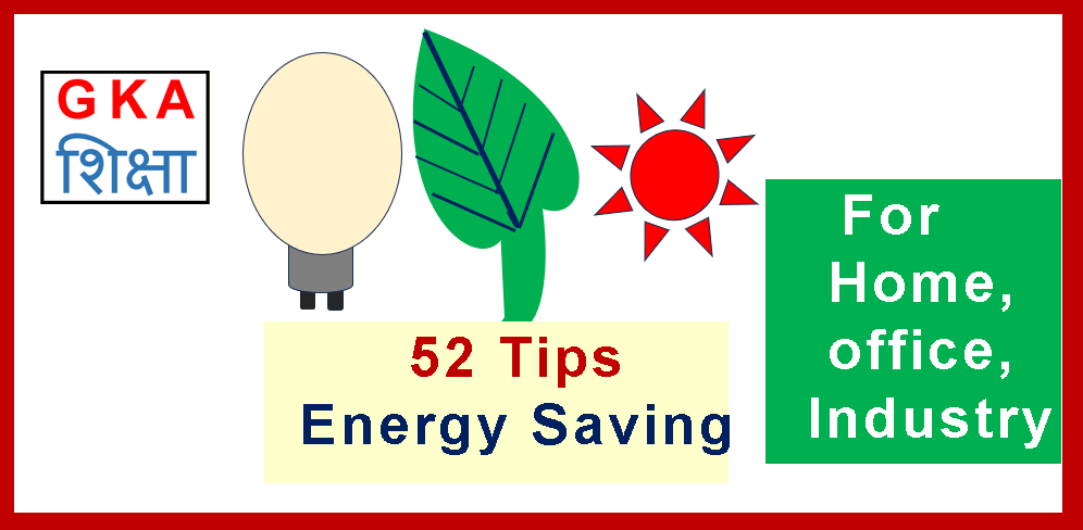 Energy saving tips by G K agrawal