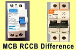 MCB RCCB breaker difference
