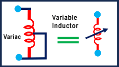 Variable inductor from the autotransformer